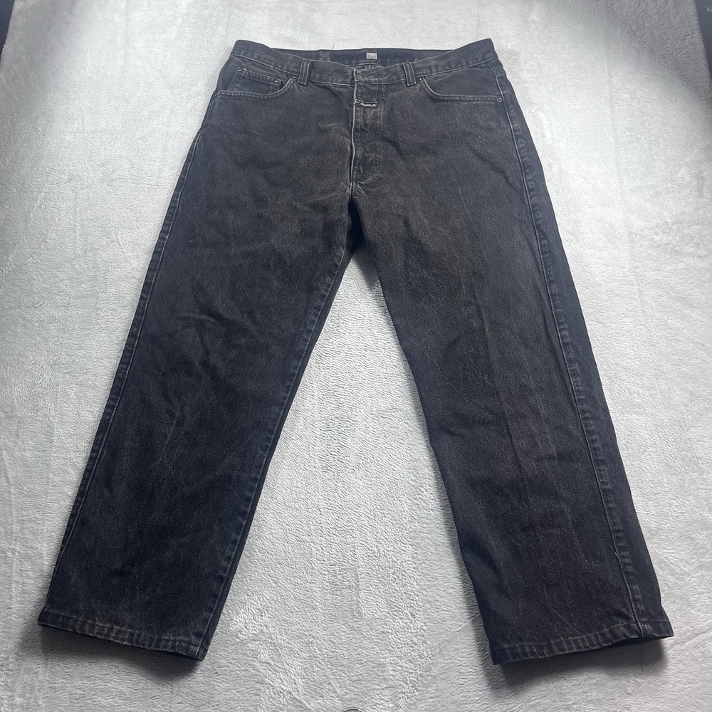 Marithe Francois Girbaud Men's Denim Jeans Sz 36x27* Black Baggy Y2K 90's Hiphop